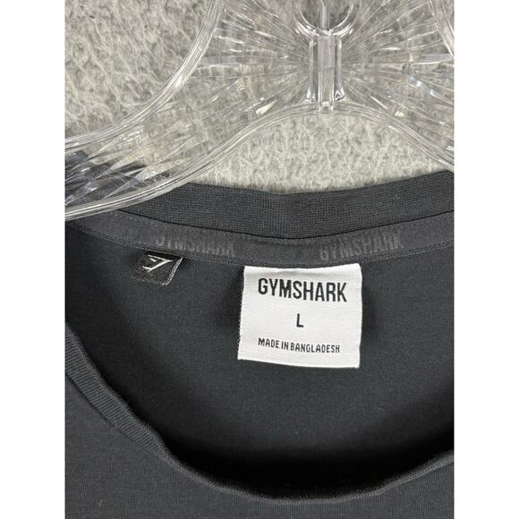 Gymshark T-shirt Men’s Large Black Legacy Logo Casual Athletic Gym Performance - Picture 3 of 9